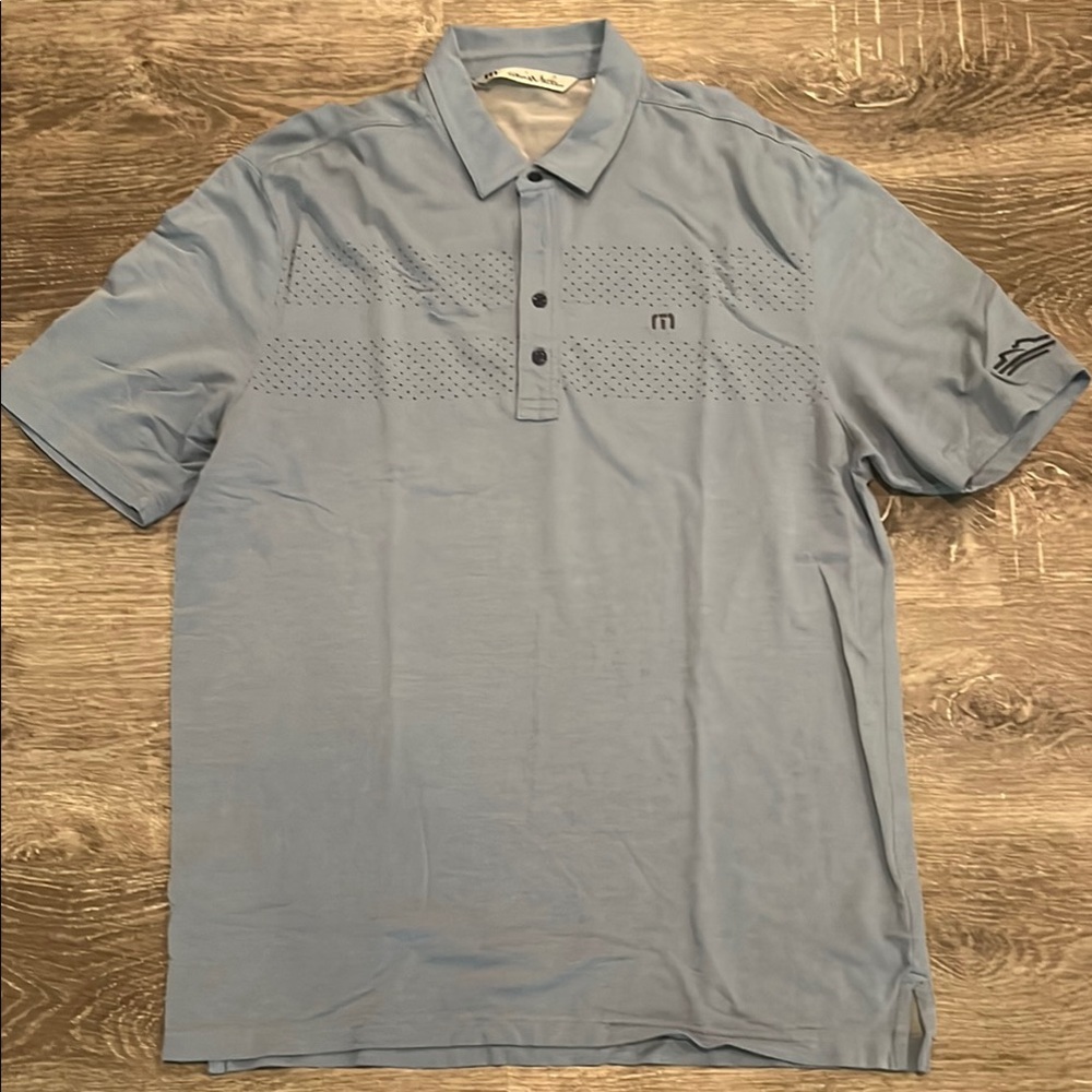 Travis Mathew Blue Polo Shirt Casual Wear